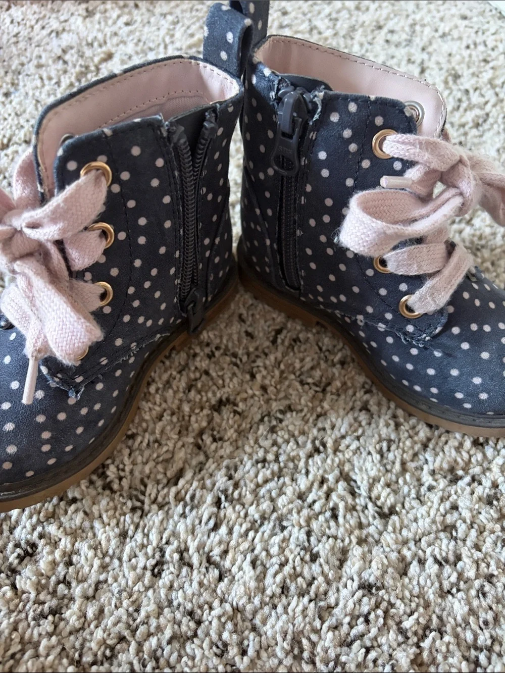 Cat & Jack Polka Dot Boots